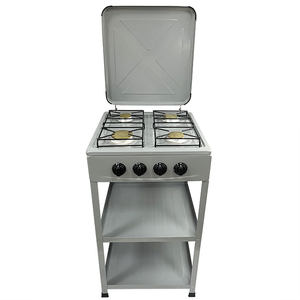 Réchaud de camping extérieur coupe-vent à 4 brûleurs en cuivre avec couvercle - Product Image 4