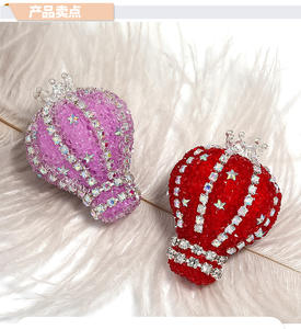 2025 Offre Spéciale étincelant couronne ballon à Air chaud strass perles travail lourd cristal sucre perles pour bricolage perles fabrication de bijoux - Product Image 5