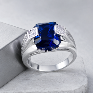 Anello dal Design Elegante di Colore Blu per Donne - Product Image 4
