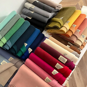New Style Autumn Winter <strong>Scarf</strong> Women Pure Color <strong>Cashmere</strong> Feeling High Quality <strong>Sale</strong> Monochrome Twill Soft Warm <strong>Scarf</strong> With Tassel - Product Image 1