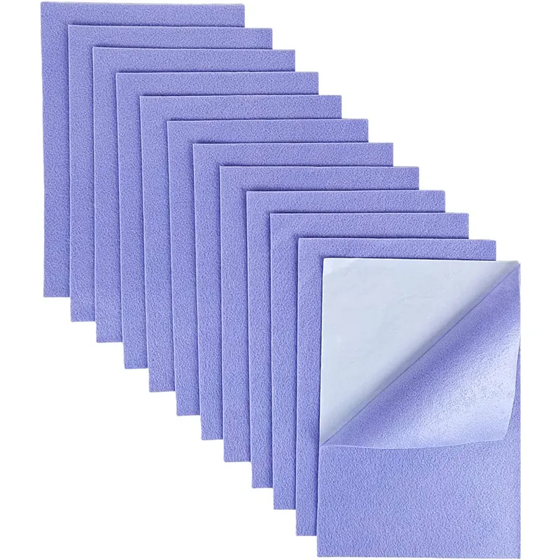 Different Color Self-Adhesive Felt Sheets, Self-Adhesive Craft Felt Fabric for Sewing DIY Crafts
