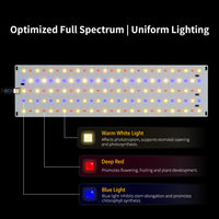 Modul Lampu Tanam USB DC5V PCB Board dengan Kabel Timer Dimmer 1-4 Kepala LED Spektrum Penuh untuk Tanaman Indoor, Herbal, dan Bunga