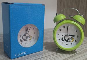 Mini Reloj <span class=keywords><strong>Despertador</strong></span> Doble Campana, Retro, Portátil, de Cuarzo, Electrónico, de Plástico, Minimalista, con Agujas, para Oficina, Mesita de Noche, Hogar, Escritorio - Product Image 4