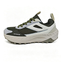 Chaussures de course tout-terrain respirantes pour hommes à bout large et semelle épaisse, prêtes à être expédiées