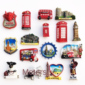 Imanes Decorativos para Refrigerador con Diseño de Turismo Británico, Hechos a Mano, de Resina Sintética Pintada, para Viajes - Product Image 4