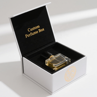 Boîte magnétique personnalisée pour parfum avec emballage de luxe en boîte cadeau noire