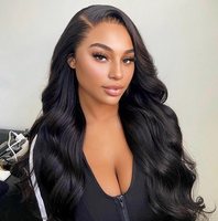 Perruque frontale transparente en dentelle 13x4 Inice Hair, densité 250%, sans colle, prête à porter, perruque vierge