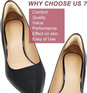 Cuscinetti per <span class=keywords><strong>Tallone</strong></span> Antiscivolo, Inserti in Schiuma Siliconica per Scarpe, Comfort e Prevenzione Vesciche per Tacchi Alti - Product Image 5