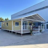 Maison conteneur préfabriquée mobile moderne extensible à construction rapide de 40 pieds ou 20 pieds, 2 chambres, maison portable préfabriquée