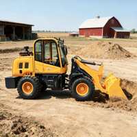 Mini-chargeuse télescopique 4x4 à forte puissance pour travaux de terrassement, machine agricole hydraulique – Vente chaude usine