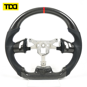 Volante de Fibra de Carbono Real de Fábrica TDD Compatible con Chevrolet Corvette C6, Opción Personalizada - Product Image 1