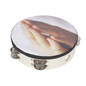 Tambourin double couche coloré de 8 pouces pour la danse, l'accompagnement et les instruments de percussion - Product Image 3