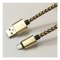 Cable Micro USB 2.0 de Alta Calidad, Carga Rápida 3A para Android e iOS, Uso con Auriculares, 1m 2m 3m, Rojo, Metal, Trenzado de Nailon