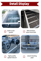 QD Aanpasbare Maat Bubbelwasmachine Industriële Fruit- en Groentewasmachine