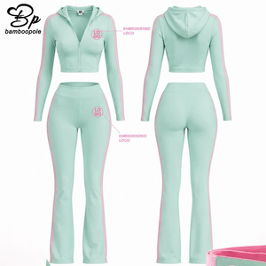 Summer Fall 2026 Y2K Custom Loungewear <strong>Women</strong> Sets Casual <strong>Women</strong> Yoga Skinny <strong>Trousers</strong> Soft Foldover Pants <strong>for</strong> <strong>Women's</strong> 2 Piece Set - Product Image 1