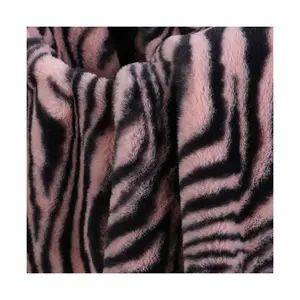 Hochwertiges Textil material Polyester Winter mode Zebra muster Decke Stoff Sofa Set Wohnzimmer möbel