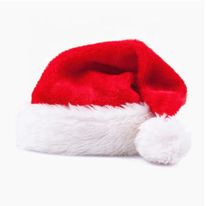 Fournitures de fête de noël classique rouge chapeau de père noël personnalisé vacances fête décoration accessoires chapeau noël - Product Image 1