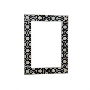 Espejo Moderno con Incrustaciones de Hueso Verde, Marco Personalizado, Decoración de Pared Ecológica Hecha a Mano, Iluminación para Hotel, Hogar y Baño, Sin Electricidad - Product Image 6