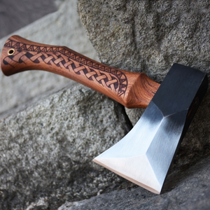 Hacha de batalla hecha a mano de alta calidad, China, clip de Forjado de acero, <span class=keywords><strong>para</strong></span> cortar madera al aire libre, <span class=keywords><strong>para</strong></span> <span class=keywords><strong>Cocina</strong></span> - Product Image 4