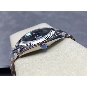 Montre mécanique de luxe pour homme avec cadran à chiffres arabes, calendrier, grande taille, logo personnalisable, livraison directe - Product Image 3