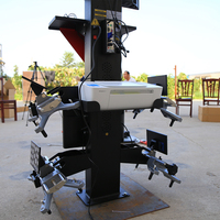 Aligneur 3D avec élévateur à 4 poteaux / élévateur à ciseaux pour machine d'alignement 4 roues