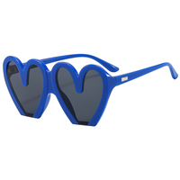 Lunettes de soleil en forme de cœur personnalisées; style fille douce, lunettes de soleil en forme de cœur, lunettes anti-ultraviolets.