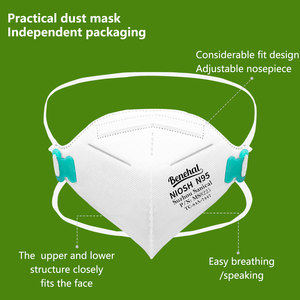Masker Debu Lipat Sekali Pakai dengan Katup, Kain Non-Woven, Disetujui NIOSH untuk Respirator - Product Image 6