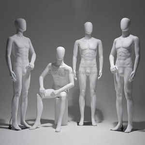 Mannequin masculin réaliste en plastique blanc de plein corps de Chrome hommes sucettes modèle de vêtements masculins de Mannequin musclé - Product Image 2