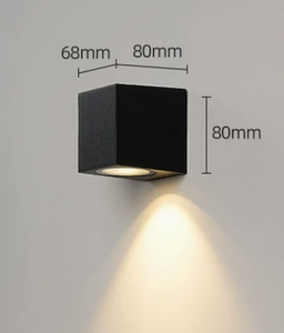 LED Outdoor <b>Wall</b> Lamp Waterproof Aluminum Spotlight IP65 <b>Wall</b> Mounted <b>Light</b> for Hotel Hallway Stairway Garden - Product Image 1