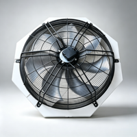 Ventilateur axial à embout conique court FN080-SDK.6N.V7P5 380V 920RPM avec grille de protection pour la personnalisation des baies de garage de stationnement