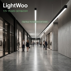 Éclairage linéaire LED moderne 40W 3CCT, connectable, à économie d'énergie, best-seller, luminaire suspendu en aluminium pour bureau, <span class=keywords><strong>restaurant</strong></span>, hôtel - Product Image 5