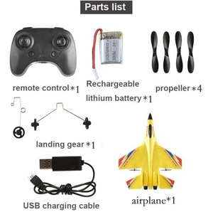 AiJH EPP Su 27 Rc Modèle d'avion Rc Planeur en mousse pour débutant avec gyroscope veilleuse Jet Fighter Avion télécommandé - Product Image 5