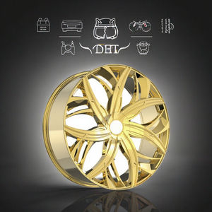 Jantes de luxe en alliage d'aluminium forgé à rayons multiples pour voitures particulières, 17-24 pouces, gris canon usiné, pour Chevrolet Equinox et Crosstrek - Product Image 3