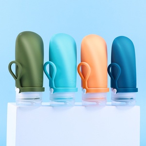 TSA Approved Multi-color Beauty Refill 2oz <b>Plastic</b> Shampoo Container Silicone Reusable <b>Squeeze</b> Green Hand Sanitizer <b>Bottles</b> - Product Image 1