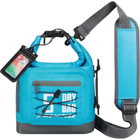 Sac à dos isotherme à rabat souple à motif léopard avec design imperméable et étui pour téléphone pour la natation