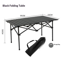 Table de camping pliable portable pour l'extérieur |   Meubles d'extérieur pour le sport et les loisirs, pour patio, pique-nique, barbecue