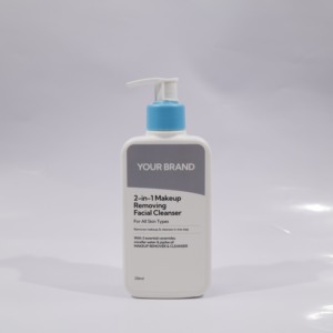 Op maat gemaakte ODM OEM groothandel 2-in-1 make-up verwijderende gezichtsreiniger hyaluronzuur reiniger - Product Image 1