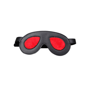 Masque pour les yeux en cuir noir bloquant la lumière pour adultes, accessoire érotique - Product Image 5