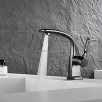 Robinet de lavabo monocommande chaud/froid en acier inoxydable 304, design moderne, à poser sur le comptoir, avec cartouche céramique, vente directe usine