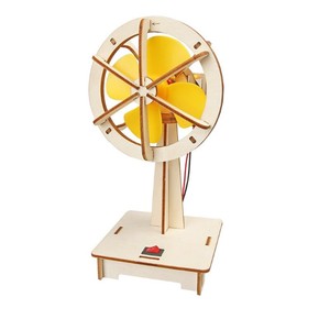 OKN-T05094 <b>DIY</b> Wooden Oscillating Fan STEM Educational Science Experiment <b>Kit</b> for Kids - Product Image 2