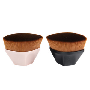 Black White Angled Blush Brush Private Label Cosmetic Makeup Tool Beauty Care Foundation Powder Brush - Product Image 3