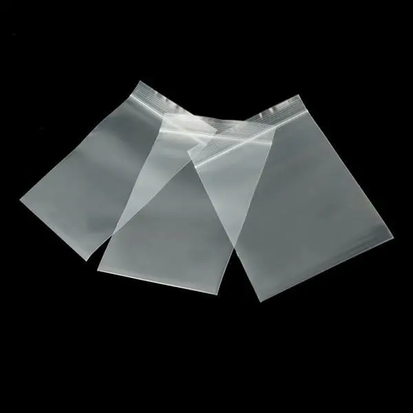 Waterproof Airtight Food Packaging Plastic Bag Reclosable PE Poly Bags Transparent Zip Sachets With Resealable Zipper