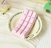 Jouet anti-stress souple à rebond lent en forme de barre de chocolat simulée avec logo personnalisé pour cadeau promotionnel