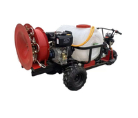 Tricycle diesel à double alimentation pour pulvérisation haute pression et fertilisation des vergers