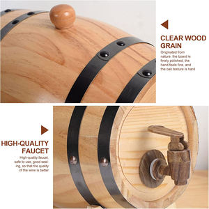 Botte in Legno per Whisky e <span class=keywords><strong>Birra</strong></span> da 1,<span class=keywords><strong>5</strong></span>/3/<span class=keywords><strong>5</strong></span>/10 <span class=keywords><strong>Litri</strong></span> per Conservazione di Alcolici Vintage Ecologica con Logo Personalizzato - Product Image 3