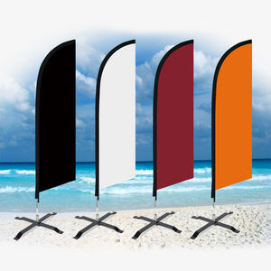 Anpassbare Einfarbige Klassische Tropfenförmige Federfahnen Werbebanner Digital Bedruckt Polyester Firmenstil für - Product Image 2