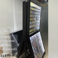 Rak Pajangan Kartu Koleksi Olahraga Berkualitas Tinggi TCG, Bingkai Dinding 7 Slot Akrilik Logam untuk Kartu Trading Berperingkat PS-A
