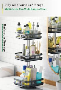 <span class=keywords><strong>Porte</strong></span>-épices rotatif multicouche à plateau <span class=keywords><strong>tournant</strong></span> réglable pour armoire Organisateur Lazy Susan à 1/2/3 niveaux - Product Image 4