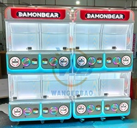 WANGERBAO Machine de jeu d'arcade professionnelle personnalisable à 4 compartiments, distributeur de jouets en capsules Gachapon Gacha à monnayeur pour le divertissement