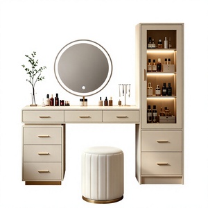 <span class=keywords><strong>Espejo</strong></span> <span class=keywords><strong>Blanco</strong></span> Profesional Moderno con Luces, 3 Modos de Iluminación, <span class=keywords><strong>Tocador</strong></span> de Maquillaje y Mesa de Vestir para Dormitorio - Product Image 4